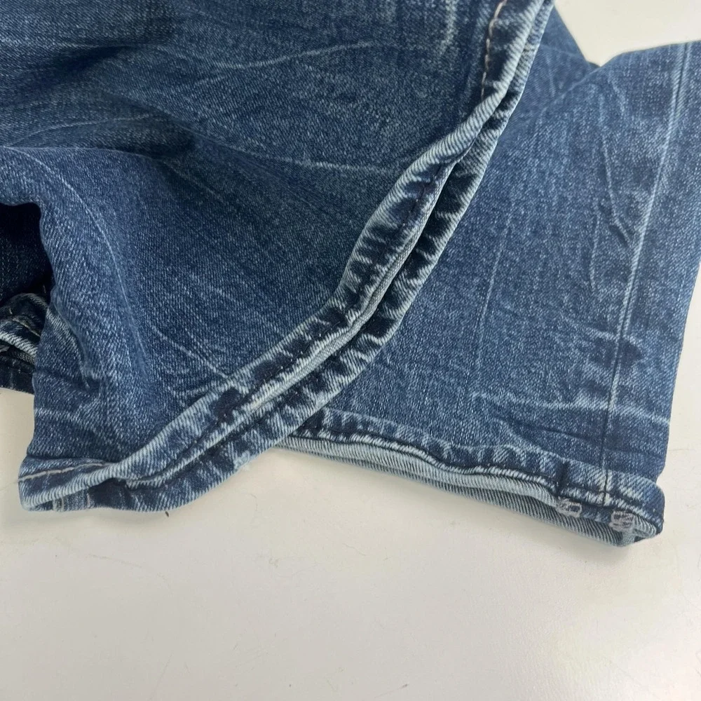 BKE Seth Jeans Mens 38x34 Blue Medium Wash Relaxed Straight Leg Denim Stretch